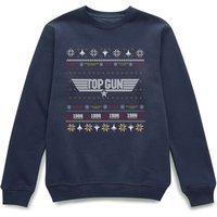 Top Gun Festive Flight Weihnachtspullover – Navy - L von Top Gun