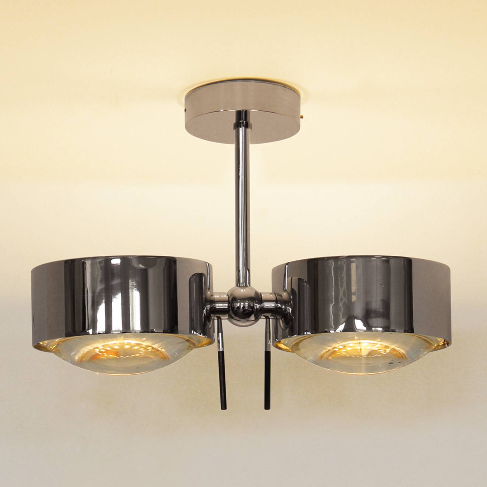 Deckenleuchte Puk Sides chrom 10 cm 2-flammig G9 von Top Light