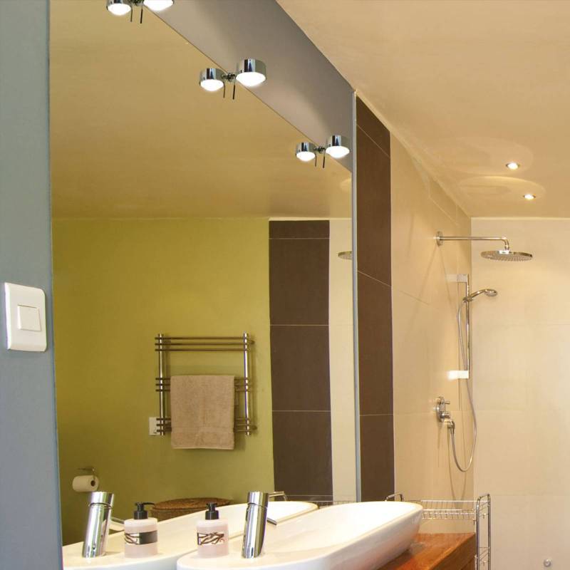 Spiegelklemmleuchte Puk Fix+, chrom, G9 von Top Light