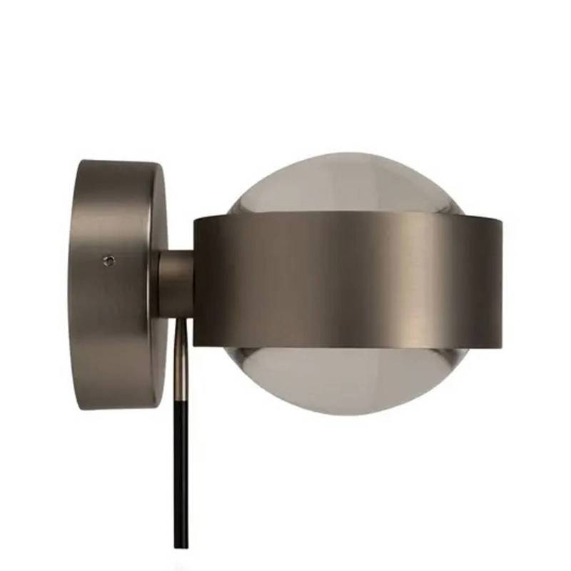 Wandleuchte Puk Wall Mini Plus, chrom, Glas, drehbar von Top Light
