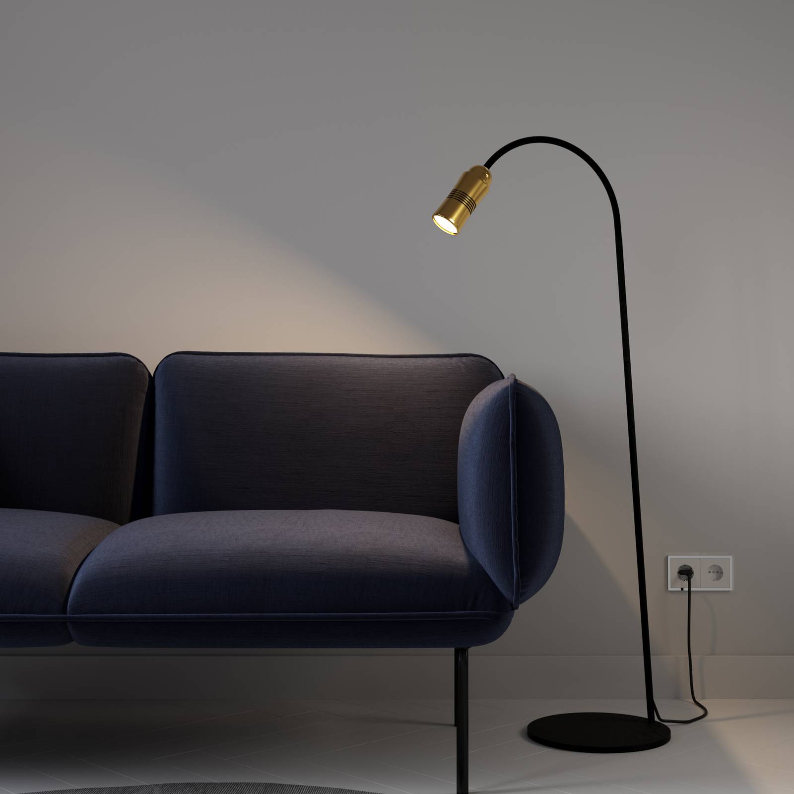 Neo! Floor LED-Stehleuchte dimmbar messing/schwarz Neo! Floor LED-Stehleuchte dimmbar messing/schwarz von Top Light
