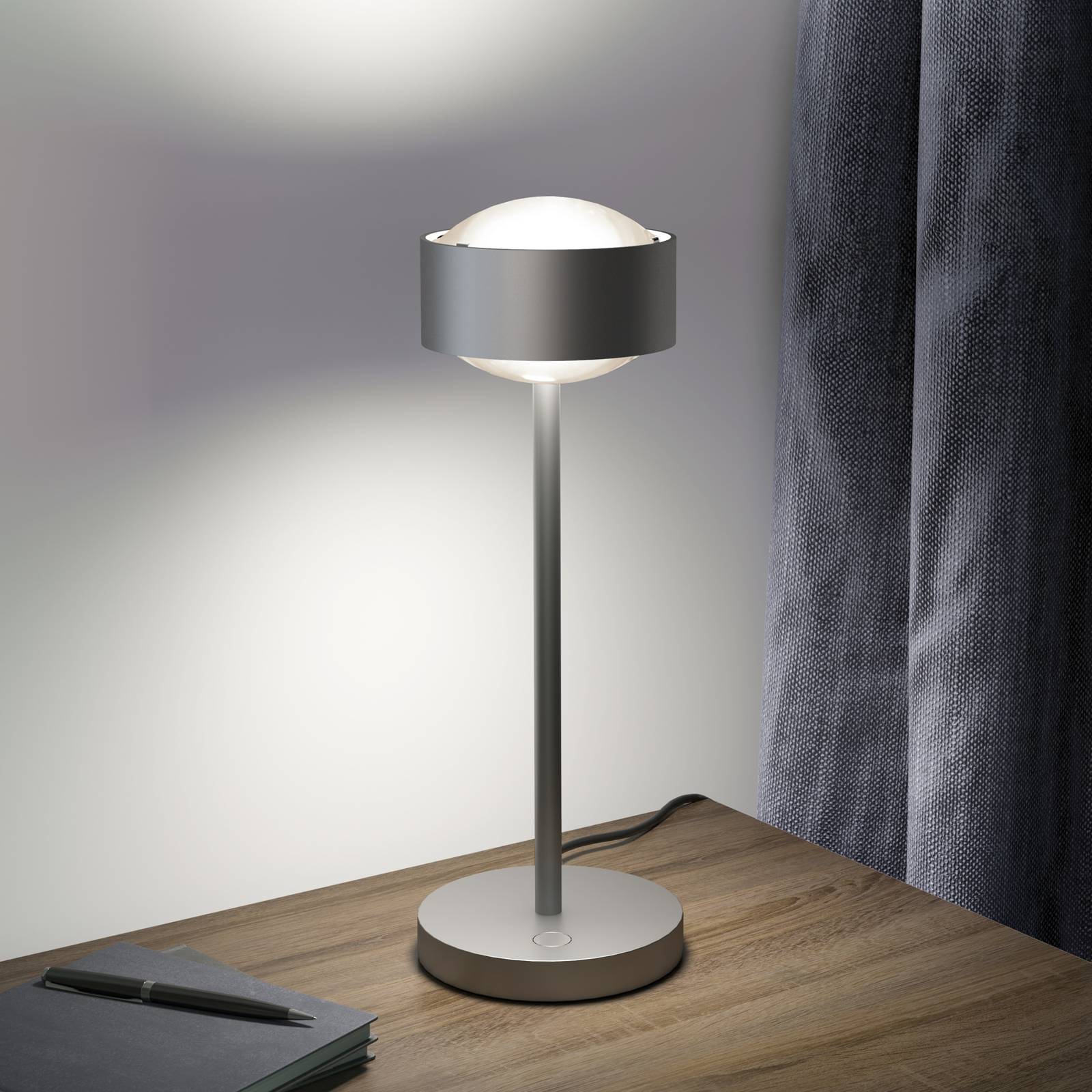 Puk! 120 Eye Table LED, Linsen matt, chrom matt Puk! 120 Eye Table LED, Linsen matt, chrom matt von Top Light