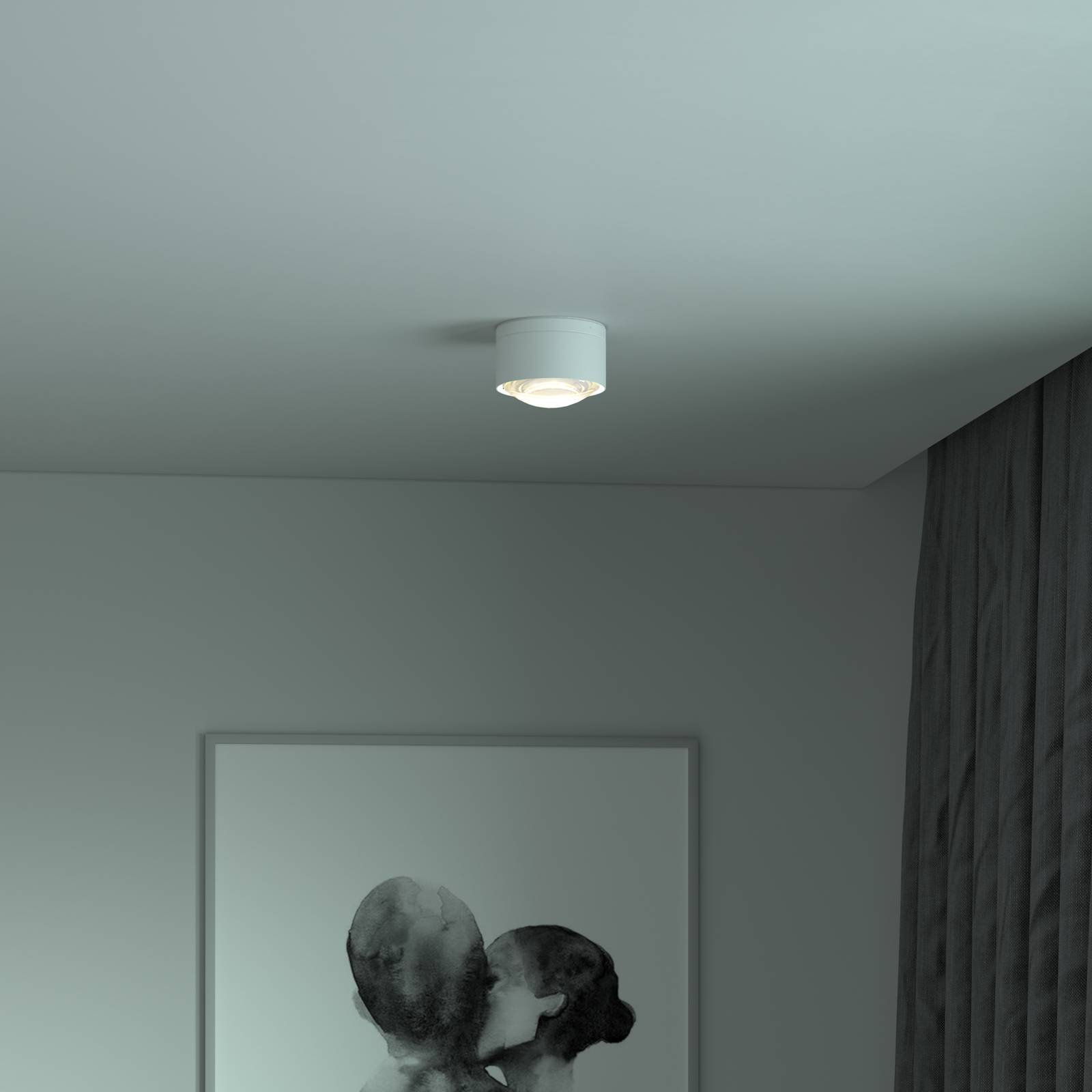 Puk! 120 One LED-Deckenspot Linse matt, weiß matt Puk! 120 One LED-Deckenspot Linse matt, weiß matt von Top Light