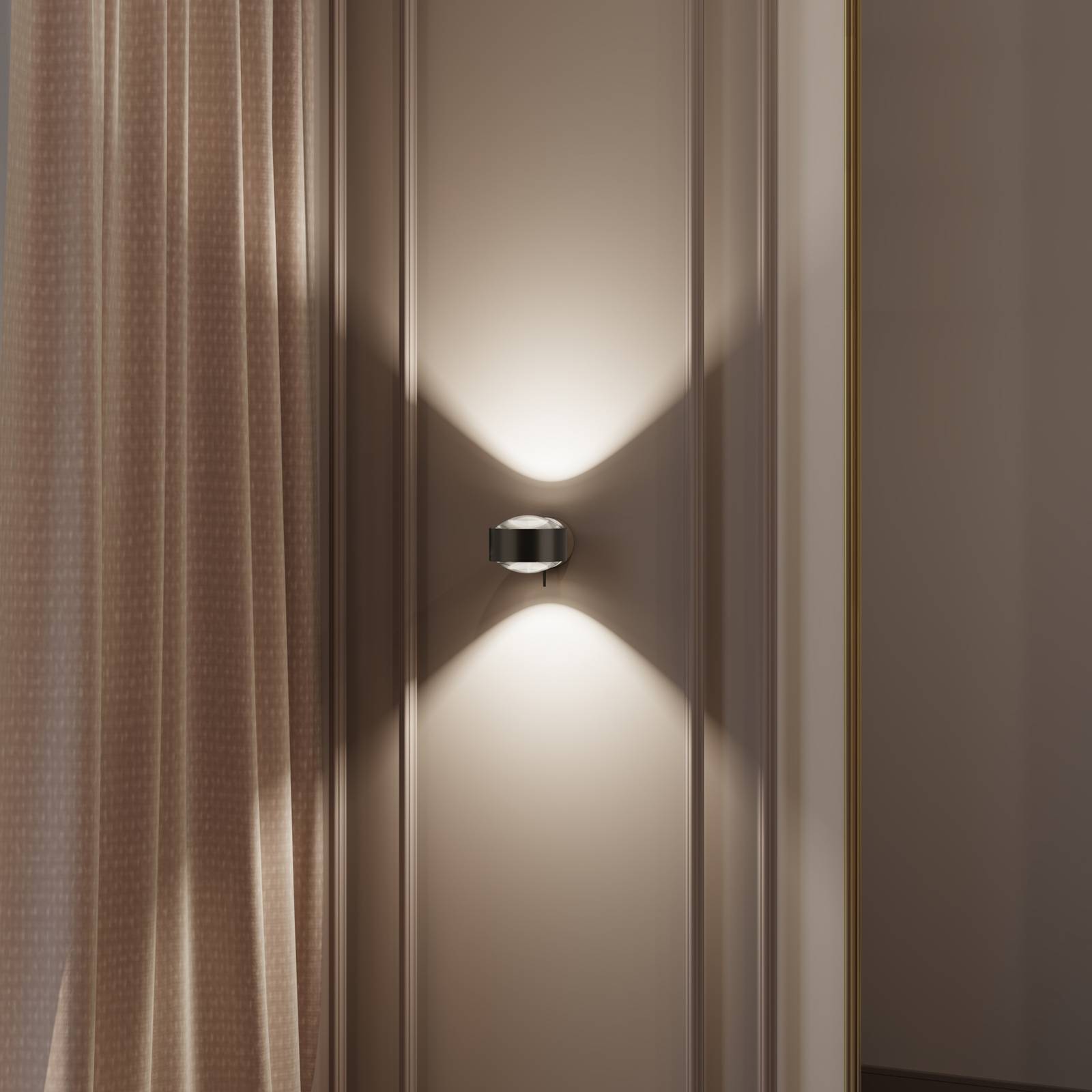 Puk! 120 Wall LED-Spot Linsen klar braun/chrom Puk! 120 Wall LED-Spot Linsen klar braun/chrom von Top Light