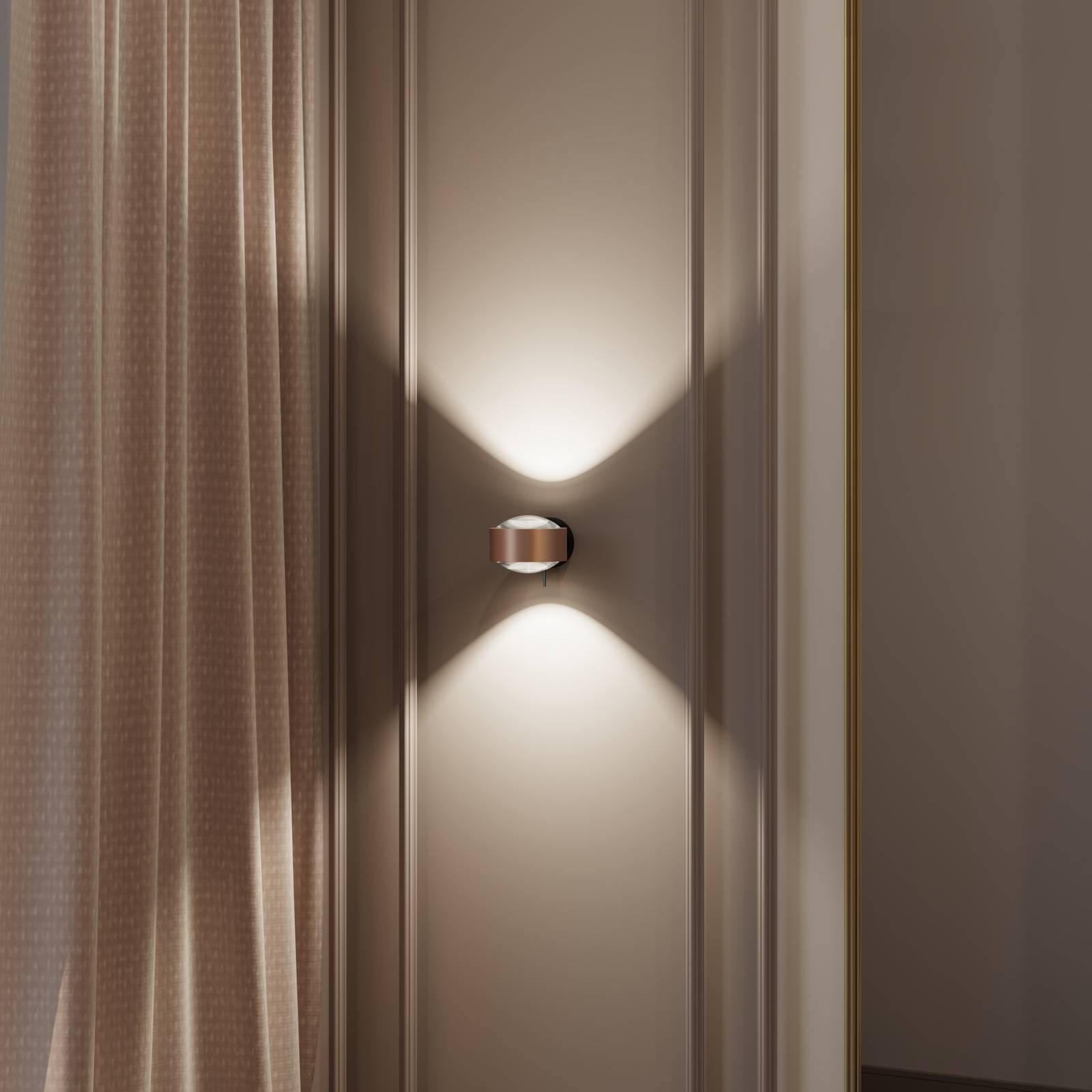 Puk! 120 Wall LED-Spot Linsen klar kupfer/schwarz Puk! 120 Wall LED-Spot Linsen klar kupfer/schwarz von Top Light