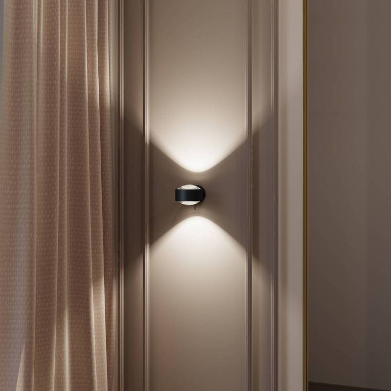 Puk! 120 Wall LED-Spot Linsen klar schwarz matt von Top Light