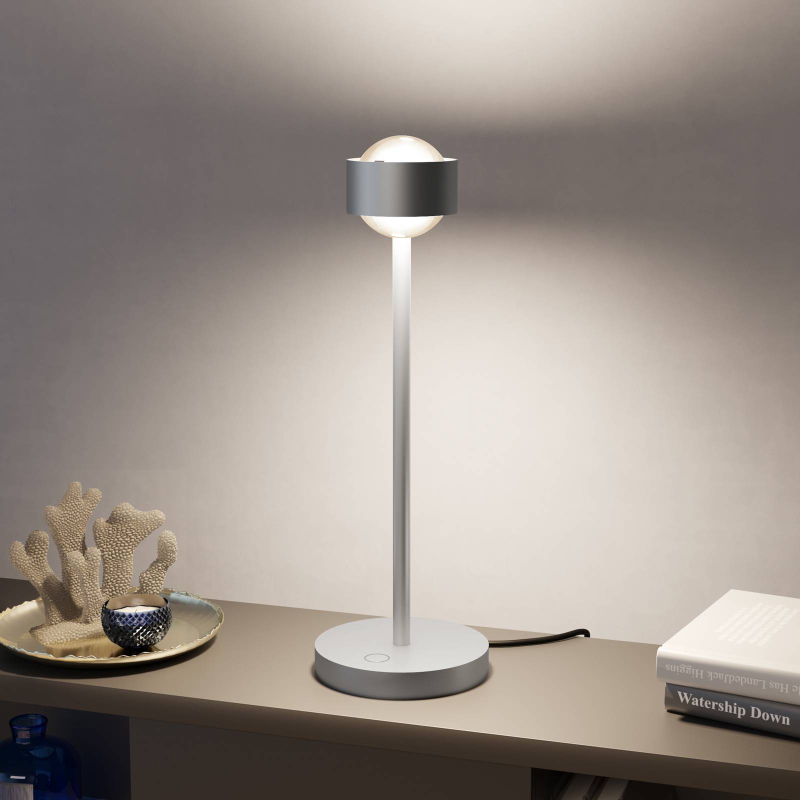 Puk! 80 Eye Table LED, Linsen matt, chrom matt Puk! 80 Eye Table LED, Linsen matt, chrom matt von Top Light