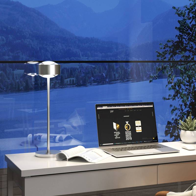 Puk Maxx Eye Table LED 37cm Linse matt, chrom matt von Top Light
