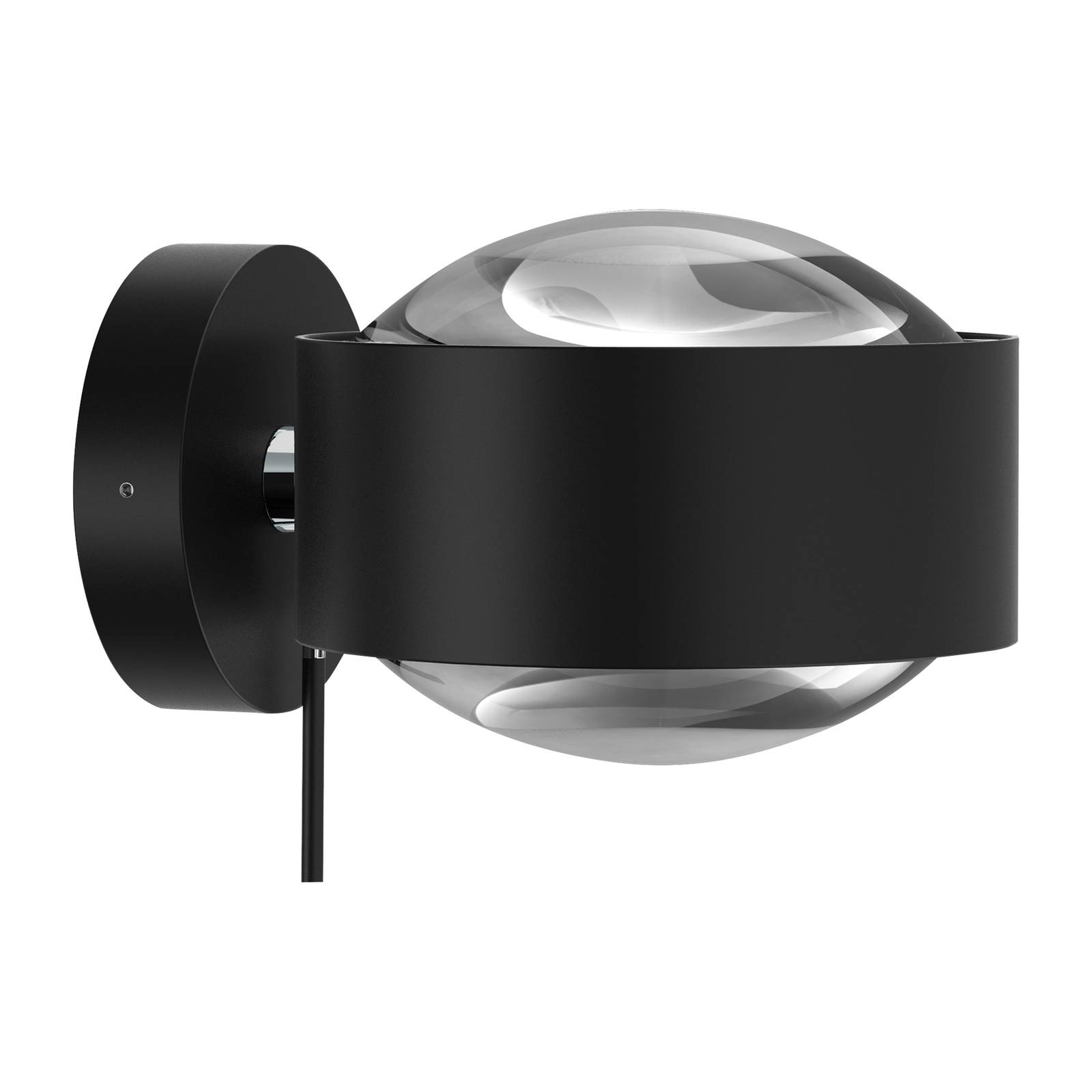 Puk Maxx Wall+ LED Linsen klar, schwarz matt/chrom Puk Maxx Wall+ LED Linsen klar, schwarz matt/chrom von Top Light