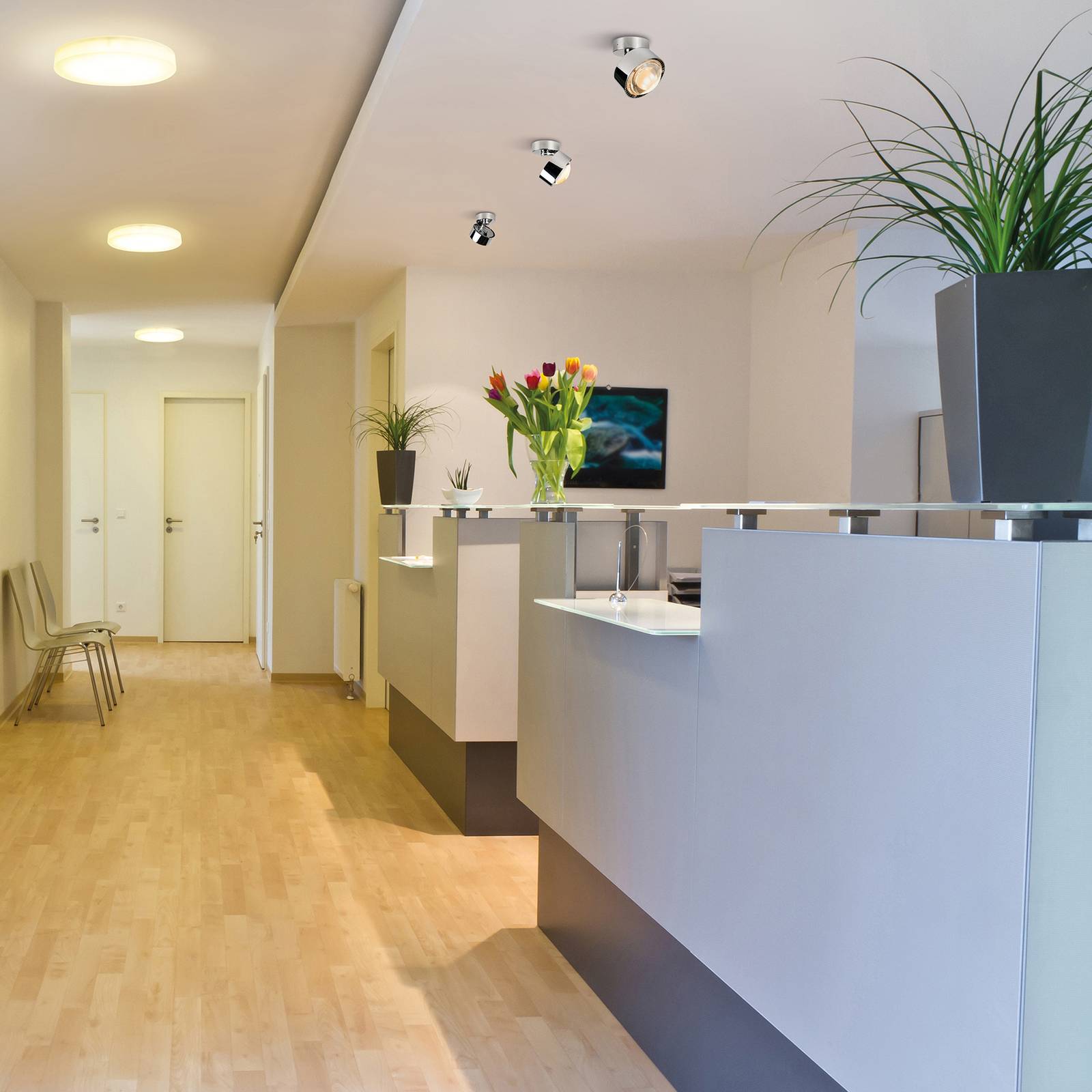 Puk Mini Move LED, Linse klar, chrom Puk Mini Move LED, Linse klar, chrom von Top Light
