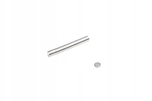 Zylindrischer Neodym-Magnet MW 8x1,5 N38 50 Stk. Zylindrischer Neodym-Magnet MW 8x1,5 N38 50 Stk. von Top Magnesy