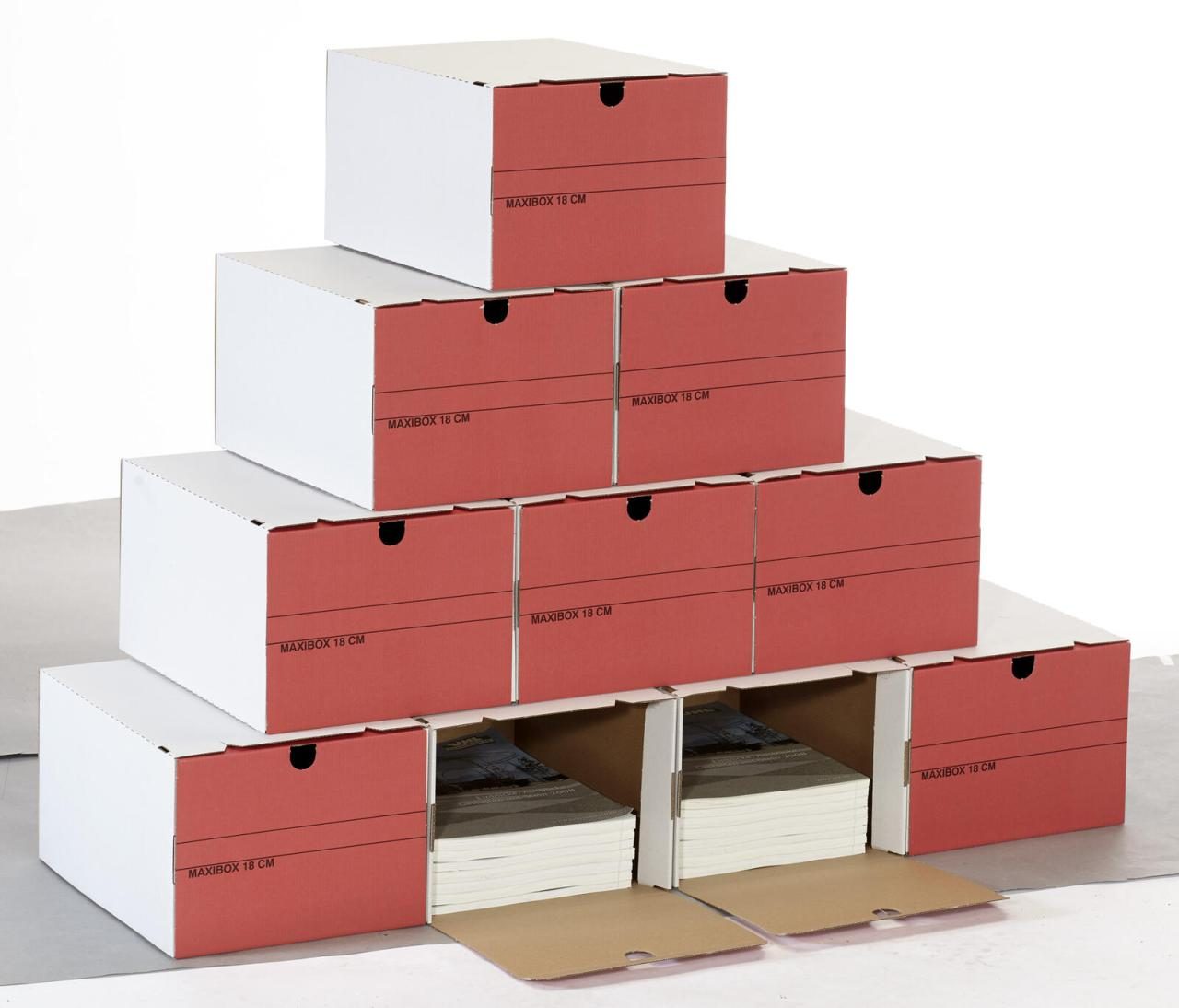 Top-Print Archivboxen für individuelle Aufbewahrung 24,4 x 32,1 x 18,5 cm von Top-Print