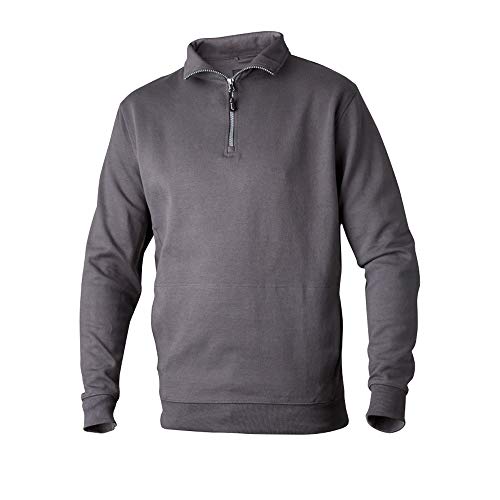 Top Swede 0102-09-05 Modell 0102 Zip Sweatshirt, Grau, Größe M von Top Swede