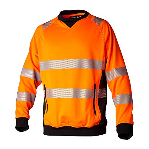 Top Swede 13202902503 Modell 132 Warnschutz Sweatshirt, Orange/Schwarz, Größe XS Top Swede 13202902503 Modell 132 Warnschutz Sweatshirt, Orange/Schwarz, Größe XS von Top Swede