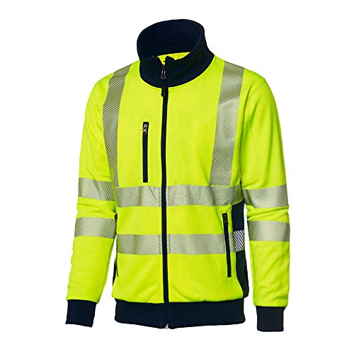 Top Swede 1529-12-08 Modell 1529 Warnschutz Sweatshirt, Gelb/Marine, Größe XXL von Top Swede