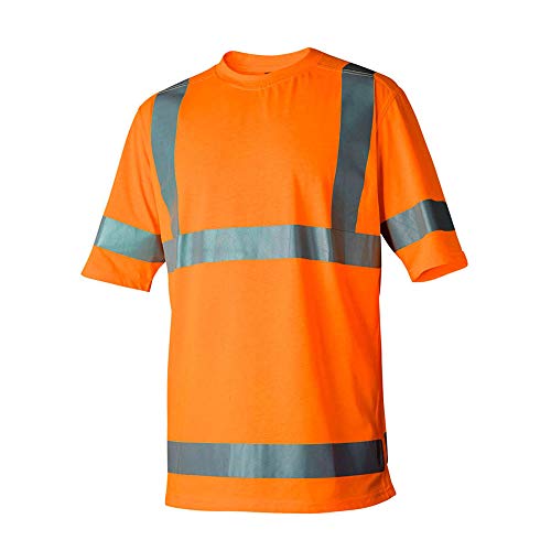 Top Swede 16800502006 Modell 168 Warnschutz T-Shirt, klasse 3, Orange, Größe L von Top Swede
