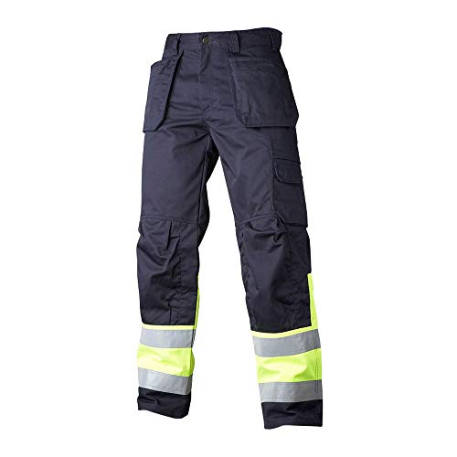 Top Swede 2171-21-C060 Modell 2171 Warnschutz Bundhose, Klasse 1, Marine/Gelb, Größe C60 von Top Swede