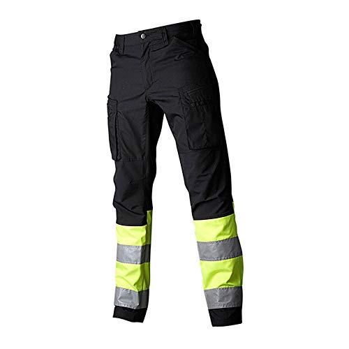 Top Swede 220172051C044 Modell 220 Warnschutz Stretchhose, Schwarz/Gelb, Größe C44 von Top Swede