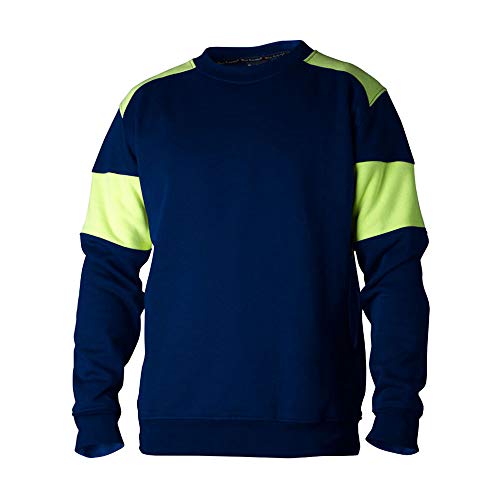 Top Swede 22111702104 Modell 221 Runder Ausschnitt Sweatshirt, Marine/Gelb, Größe S von Top Swede