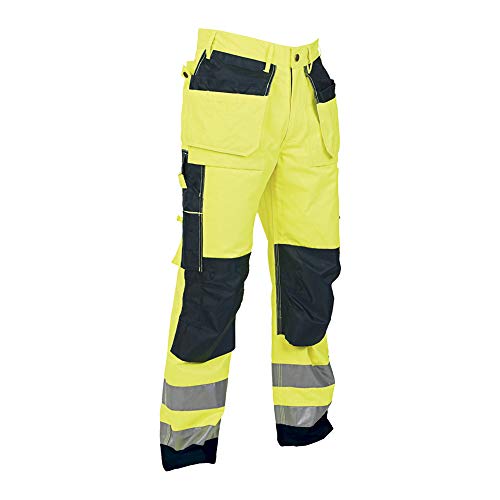 Top Swede 2516-12-C058 Modell 2516 Warnschutz Bundhose, Gelb/Marine, Größe C58 von Top Swede