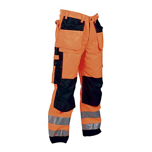 Top Swede 2516-22-C152 Modell 2516 Warnschutz Bundhose, Orange/Marine, Größe C152 von Top Swede