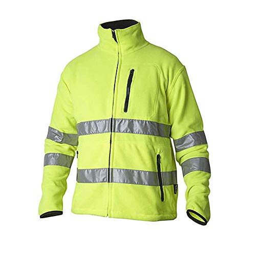 Top Swede 4642-10-05 Modell 4642 Warnschutz-Fleecejacke, Gelb, Größe M von Top Swede