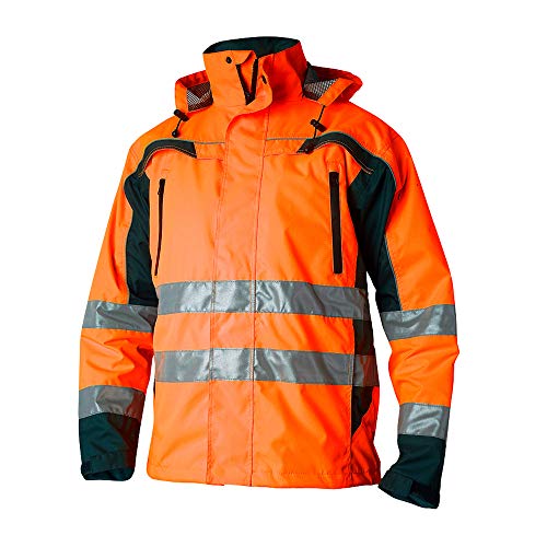 Top Swede 5217-22-06 Modell 5217 Hi Vis Wetterschutz Jacke, Orange, Größe L von Top Swede
