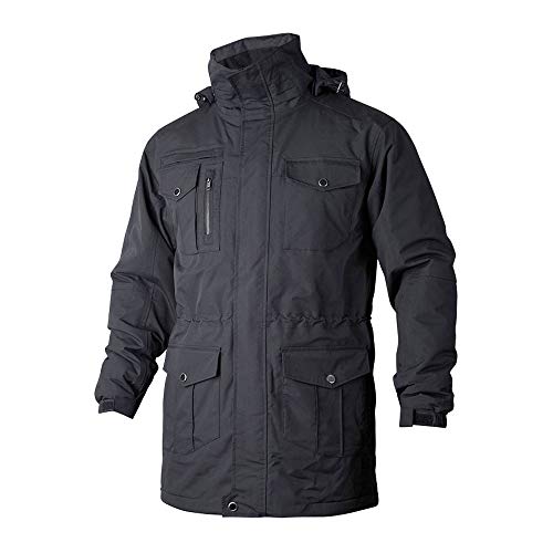 Top Swede 6020-05-07 Modell 6020 Wind und Wasserdichter Parka Jacke, Schwarz, Größe XL von Top Swede