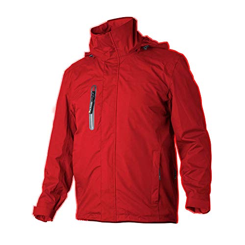 Top Swede 6520-03-07 Modell 6520 Wind und Wasserdichte Shell Jacke, Rot, Größe XL von Top Swede