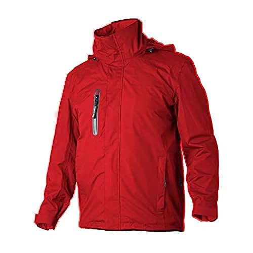 Top Swede 6520-03-09 Modell 6520 Wind und Wasserdichte Shell Jacke, Rot, Größe XXXL von Top Swede