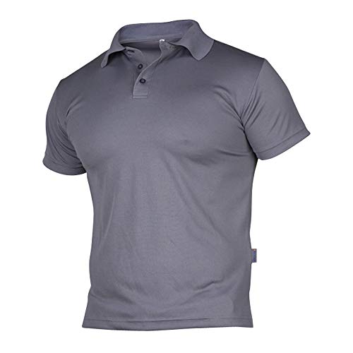 Top Swede 8127-09-08 Modell 8127 Funktions Poloshirt, Grau, Größe XXL von Top Swede
