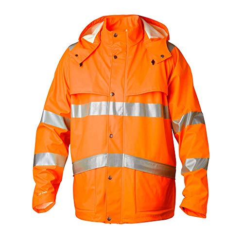 Top Swede 9394-20-05 Modell 9394 Hi Vis Regen Jacke, Orange, Größe M von Top Swede