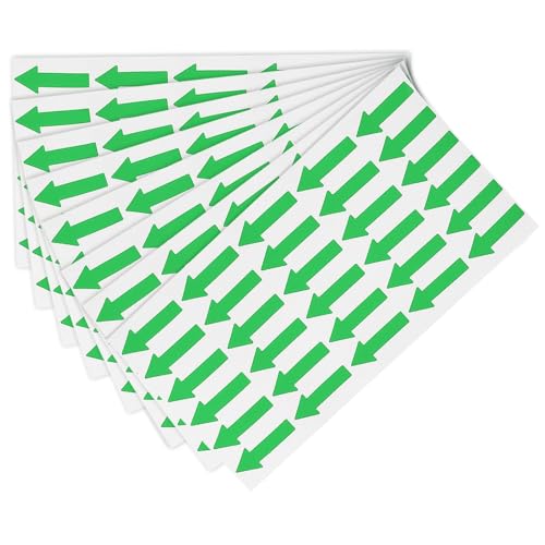 TOP-VIGOR Kleine Pfeil-Aufkleber, 1,2 x 0,5 cm, PVC-Klebeetiketten für Fließrichtung, Fehlermarkierung, Inspektion und Qualitätskontrolle, Grün, 6 Stück TOP-VIGOR Kleine Pfeil-Aufkleber, 1,2 x 0,5 cm, PVC-Klebeetiketten für Fließrichtung, Fehlermarkierung, Inspektion und Qualitätskontrolle, Grün, 6 Stück von Top-Vigor