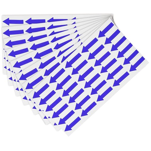 TOP-VIGOR Kleine Pfeilaufkleber, 1,2 x 0,5 cm, PVC-Klebeetiketten für Fließrichtung, Fehlermarkierung, Inspektion und Qualitätskontrolle, Blau, 15 Stück TOP-VIGOR Kleine Pfeilaufkleber, 1,2 x 0,5 cm, PVC-Klebeetiketten für Fließrichtung, Fehlermarkierung, Inspektion und Qualitätskontrolle, Blau, 15 Stück von Top-Vigor