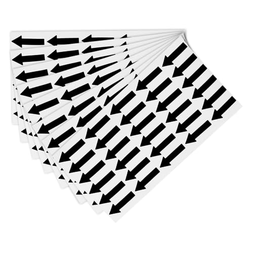 TOP-VIGOR Kleine Pfeilaufkleber, 1,2 x 0,5 cm, PVC-Klebeetiketten für Fließrichtung, Fehlermarkierung, Inspektion und Qualitätskontrolle, Schwarz, 15 Stück TOP-VIGOR Kleine Pfeilaufkleber, 1,2 x 0,5 cm, PVC-Klebeetiketten für Fließrichtung, Fehlermarkierung, Inspektion und Qualitätskontrolle, Schwarz, 15 Stück von Top-Vigor