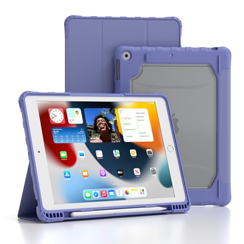 TOPESCT Schutzhülle für 25,9 cm (10,2 Zoll) iPad 9/8/7 (Version 2021/2020/2019, 9. / 8. / 7. Generation), automatische Wake/Sleep-Funktion, Starke magnetische stoßfeste Abdeckung mit Harter, von TopEsct