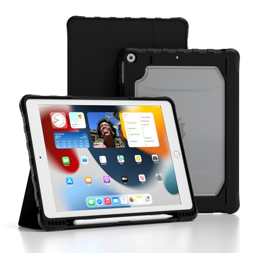 TOPESCT Schutzhülle für 25,9 cm (10,2 Zoll) iPad 9/8/7 (Version 2021/2020/2019, 9. / 8. / 7. Generation), automatische Wake/Sleep-Funktion, Starke magnetische stoßfeste Abdeckung mit Harter, von TopEsct