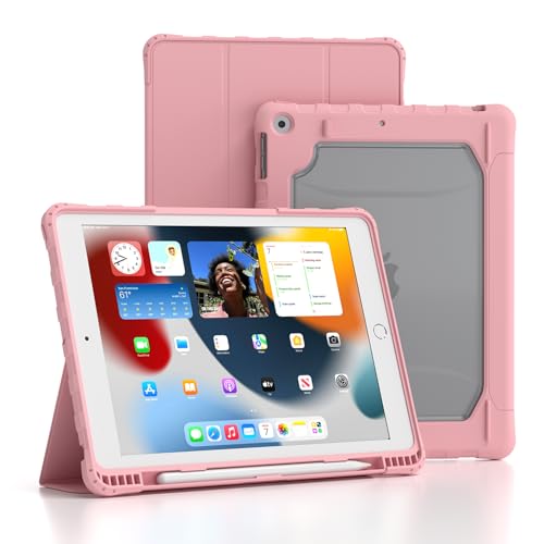 TOPESCT Schutzhülle für 25,9 cm (10,2 Zoll) iPad 9/8/7 (Version 2021/2020/2019, 9. / 8. / 7. Generation), automatische Wake/Sleep-Funktion, Starke magnetische stoßfeste Abdeckung mit Harter, von TopEsct
