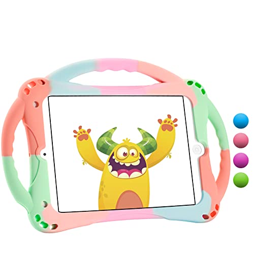 TopEsct iPad Mini Case Kids Anti-Shock Shockproof Grip Stand Protective Case for iPad Mini, Mini 2, Mini 3 iPad Mini 4 and iPad Mini 5 2019(Buntes Grün) von TopEsct
