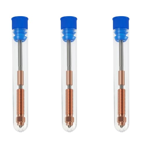 3 Stück Gehärtete Stahldüse, 0,4 mm/0,6 mm/0,8 mm 3D Druckerdüse Kompatibel mit K1C, K1 Max 3D Druckern (Modell A+Modell B+Modell C) von TopHomer