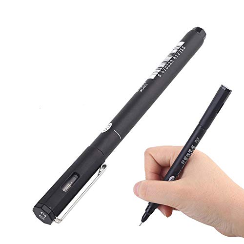Fineliner Stifte 7 Größen Fineliner Schwarz 0,05 mm - 0,8 mm Marker Wasserdicht Pigment Liner für Skizzieren, Künstler Illustration, Büro Dokumente von TopHomer