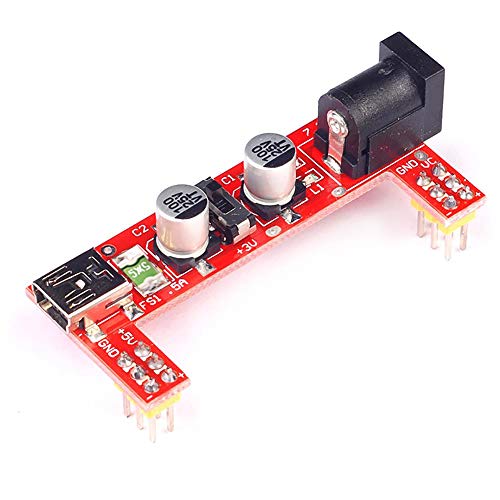 TopHomer MB102 Rot Breadboard-Netzteil 2-Kanal DC 3,3 V 5 V Lötfreies USB-Netzteil-kompatibles Modul DC Spannungsregler TopHomer MB102 Rot Breadboard-Netzteil 2-Kanal DC 3,3 V 5 V Lötfreies USB-Netzteil-kompatibles Modul DC Spannungsregler von TopHomer