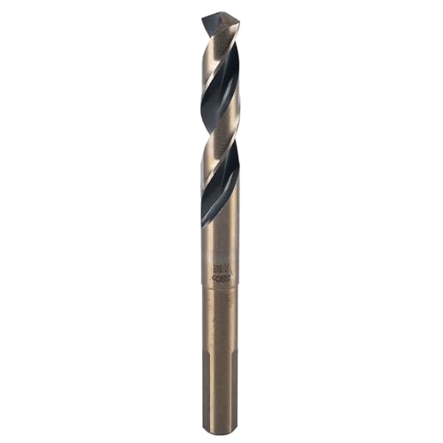Spiralbohrer mit reduziertem Schaft, 17/32 Zoll, Hochgeschwindigkeitsstahl, Spiralbohrer mit 3 flachen 1,27 cm Schaft, für Eisen, Kunststoff, Holz, Aluminium von TopHomer