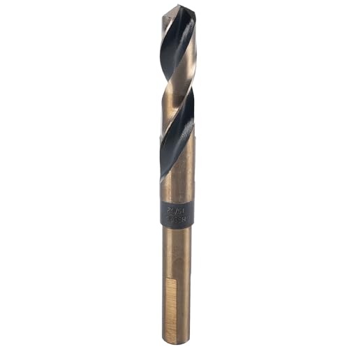 Spiralbohrer mit reduziertem Schaft, 19/32 Zoll, Hochgeschwindigkeitsstahl, Spiralbohrer mit 3 flachen 1,27 cm Schaft, für Eisen, Kunststoff, Holz, Aluminium von TopHomer