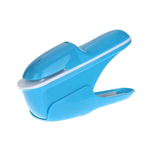 Stapler loser Hefter, Manuelle Hefter, Tragbarer Heft freier Hefter für Broschüren, Zeitungen, Flugblätter-Blau von TopHomer