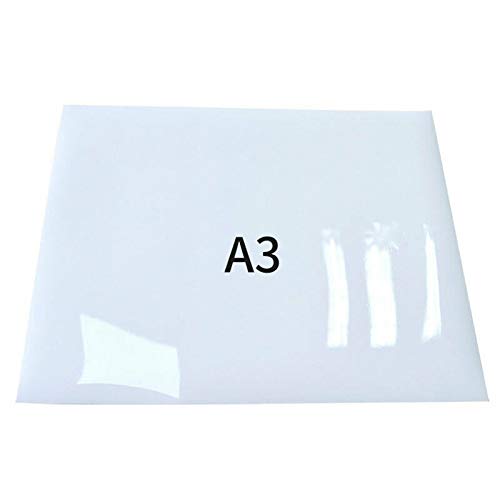 Vogueing Tool Selbstklebende weiße Klebeblätter, selbstklebendes Whiteboard-Papier, A3, ablösbar, löschbar, Whiteboard-Papier für Büro, Schule, Zuhause (1 Stück) von TopHomer