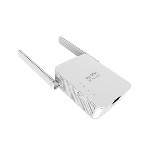 Weiß WLAN Repeater, WiFi Verstärker 300 Mbit/s 2,4 GHz WiFi Extender, Geeignet für zu Hause Garten und Büro, EU Plug von TopHomer