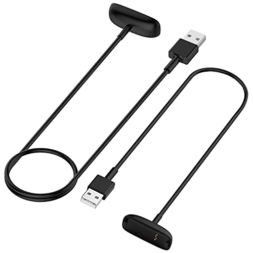 TopPerfekt Ladekabel für Fitbit ACE 3, Ersatz-Ladekabel Zubehör für Fitbit Inspire 2 und ACE 3 (2er Pack 1 m) (1 m / 0,3 m) von TopPerfekt