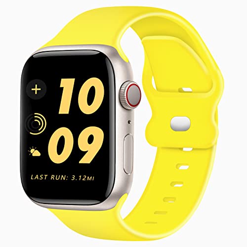 TopPerfekt Silikon-Armband, kompatibel mit Apple Watch Armband, 38 40 41mm, für Damen und Herren, Klassische, weiche, atmungsaktive Sport-Ersatzbänder für iWatch Serie 8 7, 6, 5, 4, 3, 2, 1SE Ultra von TopPerfekt