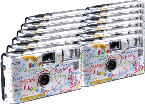 TopShot I mog di Weiss Einwegkamera/Hochzeitskamera (27 Fotos, Blitz, 12-er Pack) von TopShot